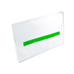 Display porta etiqueta de preço em acrílico cristal modelo U Nº 3
