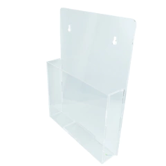 Display Porta Folheto de Parede Folha A4 com parafuso - HPLASTICOS