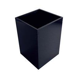 Organizador Para Pincéis e Maquiagem Um Bolso Em Acrílico Preto na internet