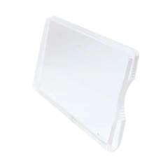 Display porta etiqueta de preço em acrílico cristal modelo U 3 Cm X 5 Cm - HPLASTICOS
