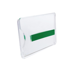 Display porta etiqueta de preço em acrílico cristal modelo U Nº 10