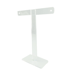 Expositor de Brinco Modelo T em Acrílico Cristal - HPLASTICOS
