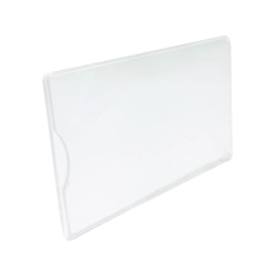 Display porta etiqueta de preço em acrílico cristal modelo U 4 Cm X 8 Cm - HPLASTICOS