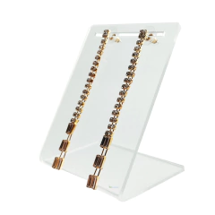 Imagem do Expositor De Brincos Furo em Linha em Acrílico Cristal