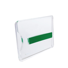 Display porta etiqueta de preço em acrílico cristal modelo U Nº 10 - HPLASTICOS