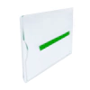 Display porta etiqueta de preço em acrílico cristal modelo U 6 Cm X 9 Cm - HPLASTICOS