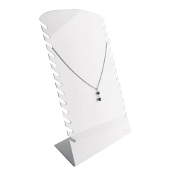 Expositor De Colar Em Acrílico Branco Para 13 Colares