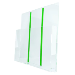 Display Porta Folheto para Parede Vertical com Fita Tamanho A5 na internet