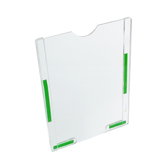 Display de Parede para Folha A6 Vertical Acrílico Cristal - HPLASTICOS
