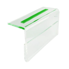 Display porta etiqueta de preço em acrílico cristal modelo G 4 Cm X 8 Cm