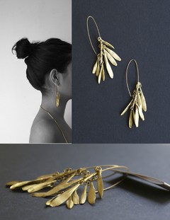 aros otto largos, aritos de bronce en internet