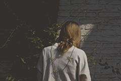 collar otto largo, collar largo de bronce - comprar online