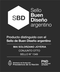 aros otto cortos, aritos de semilla de bronce - tienda online