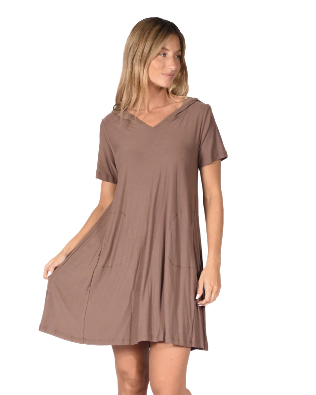 Vestido Graciana crepe de Mostaza Indumentaria
