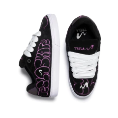 Imagem do Tênis Tesla Footwear Hertz White Purple Art