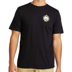 Camiseta Volcom Juvenil Arched (Preto) na internet