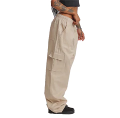 Calça Z42 Unissex Sarja Cargo Bege na internet