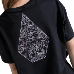 Cropped Feminina Volcom Slip Stone (Preto) - Z42 boardshop