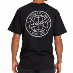 Camiseta Freesurf Globo (Preto)