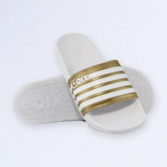 CHINELO SLIDE QIX MISSY - LISTRADO DOURADO na internet