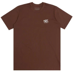 Camiseta Fire Sprayed Tag (Marrom) - comprar online