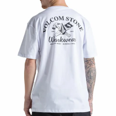 Camiseta Volcom Cross Cut (Branco) - comprar online