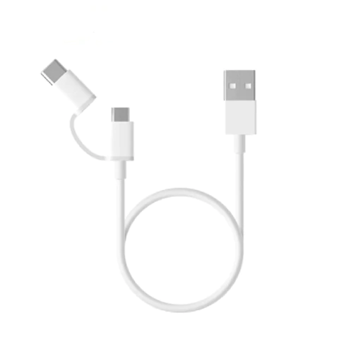 cable Original Xiaomi micro USB + USB tipo-c