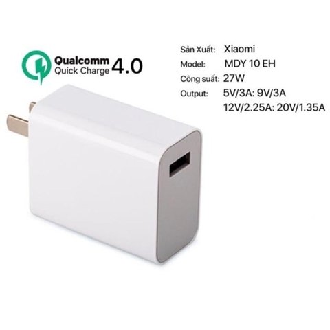 Cargador Xiaomi 27w de Alta Velocidad