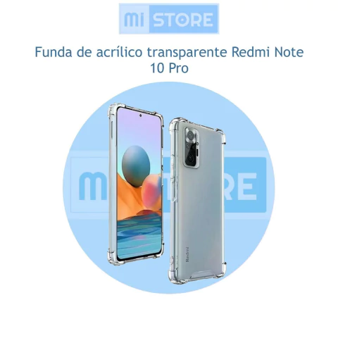 Funda de acrílico transparente Redmi Note 10 Pro