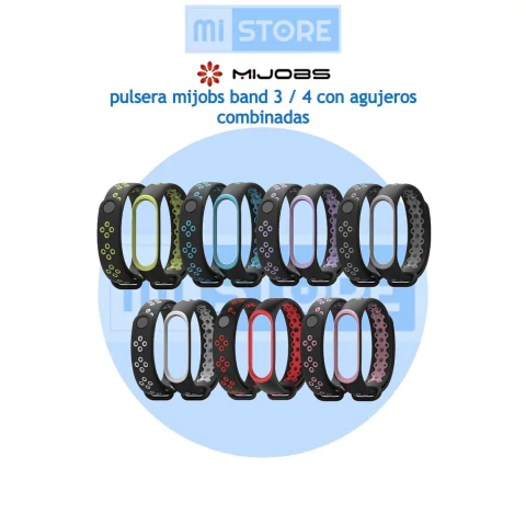 pulsera mijobs band 3 / 4 con agujeros combinadas