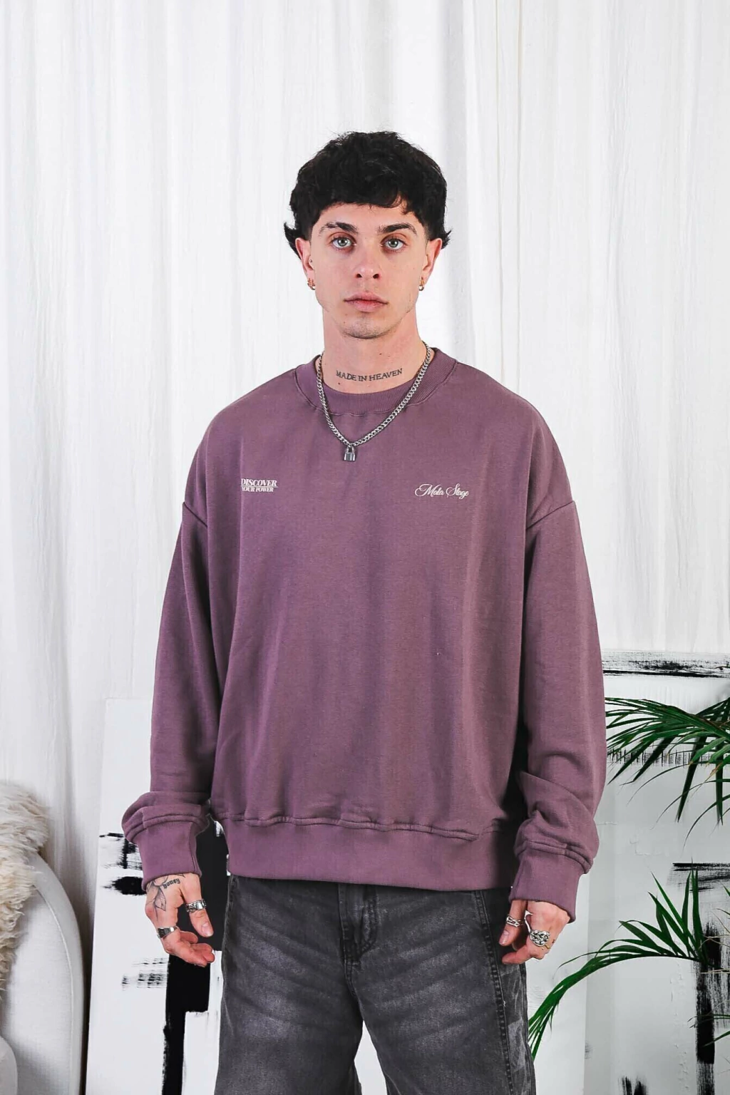 Crewneck Boxy STAGE (Lila)