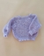 Suéter Tricô Newborn Lavanda