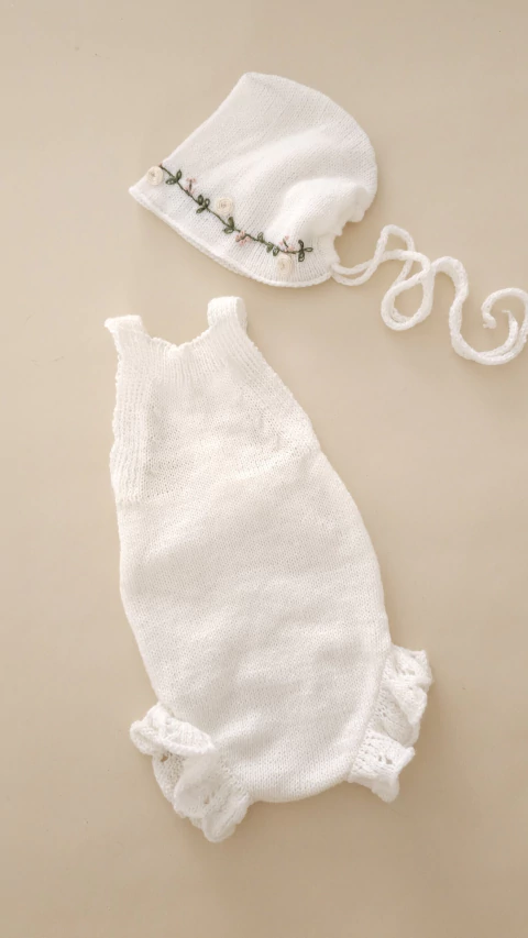 Conjunto Ayla Off White em tricô - comprar online