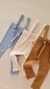 Calça Azul cinza com alças - comprar online