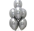 10 Globos chrome Plateados 12" - comprar online