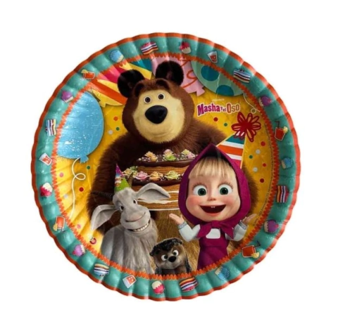 8 Platos de Masha y el oso