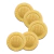 10 Platos Descartables Dorados