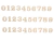 1 Numeros 3n fibrofacil de 5cm