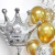 Globo Corona Plateado 70CM