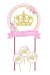Topper Corona / Princesa + 3 pinches