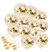 5 globos de Latex Cristal con Confetti Dorado - online store