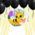 Combo Abejita Banner + Cortina + 10 Globos