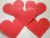 10 Corazones rojos de Cartulina - comprar online