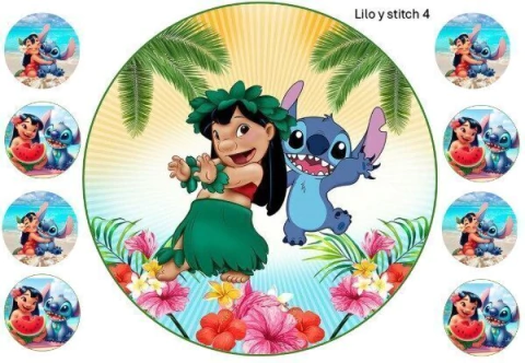 Lamina de Arroz Lilo y Stitch
