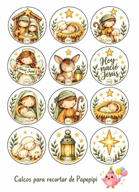 Calcos Nacimiento del Niño Jesus