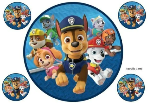 Lamina ChocoTransfer Comestibles Paw Patrol