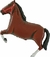 Globo Caballo Negro 80cm - buy online