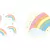 12 calcos troquelados Arco Iris