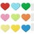 10 Corazones rojos de Cartulina on internet