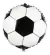 Globo Pelota de 45cm Blanco y Negro